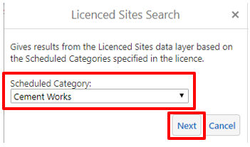 licenced sites search