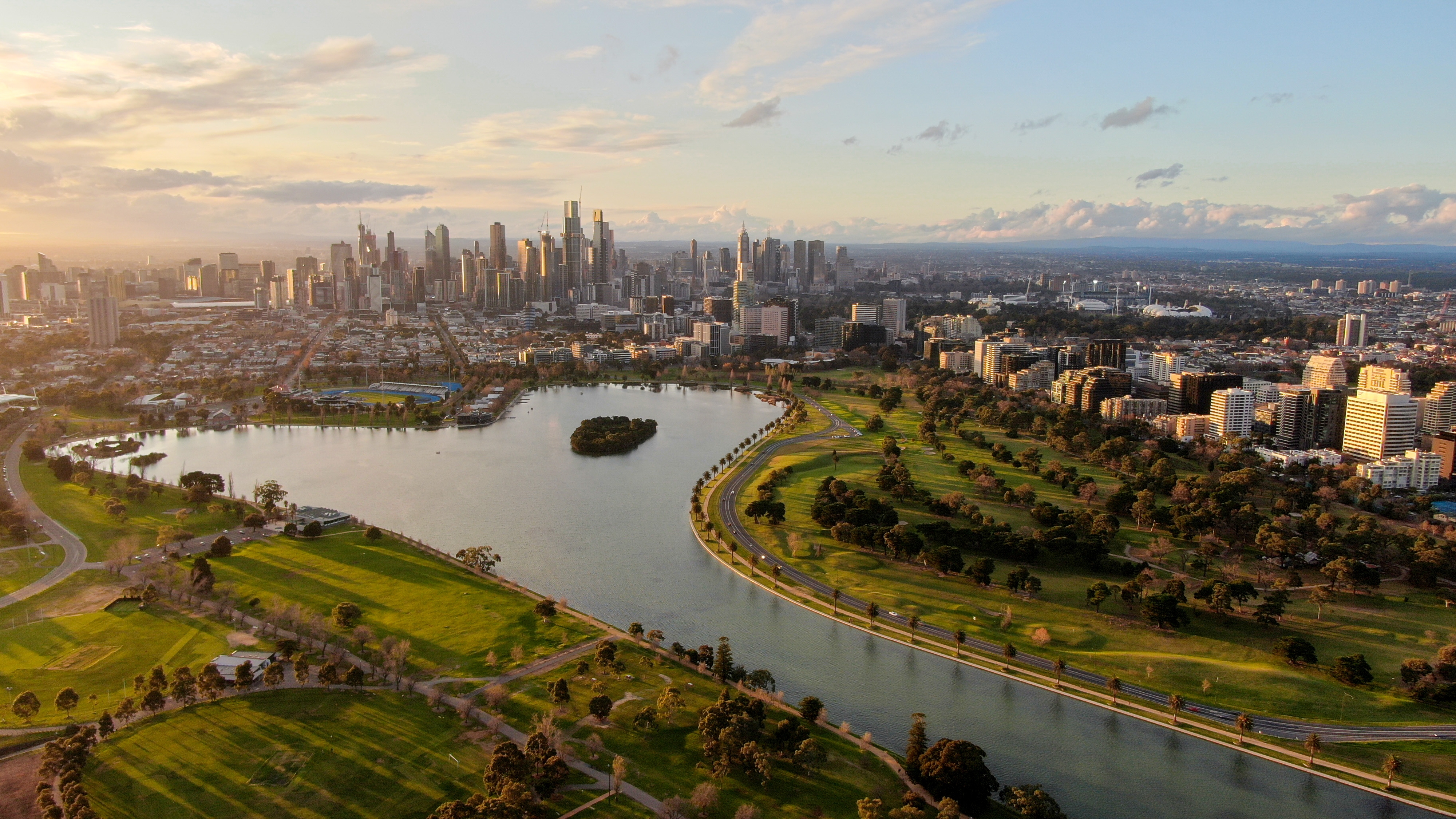 Albert Park Lake as we know it today
