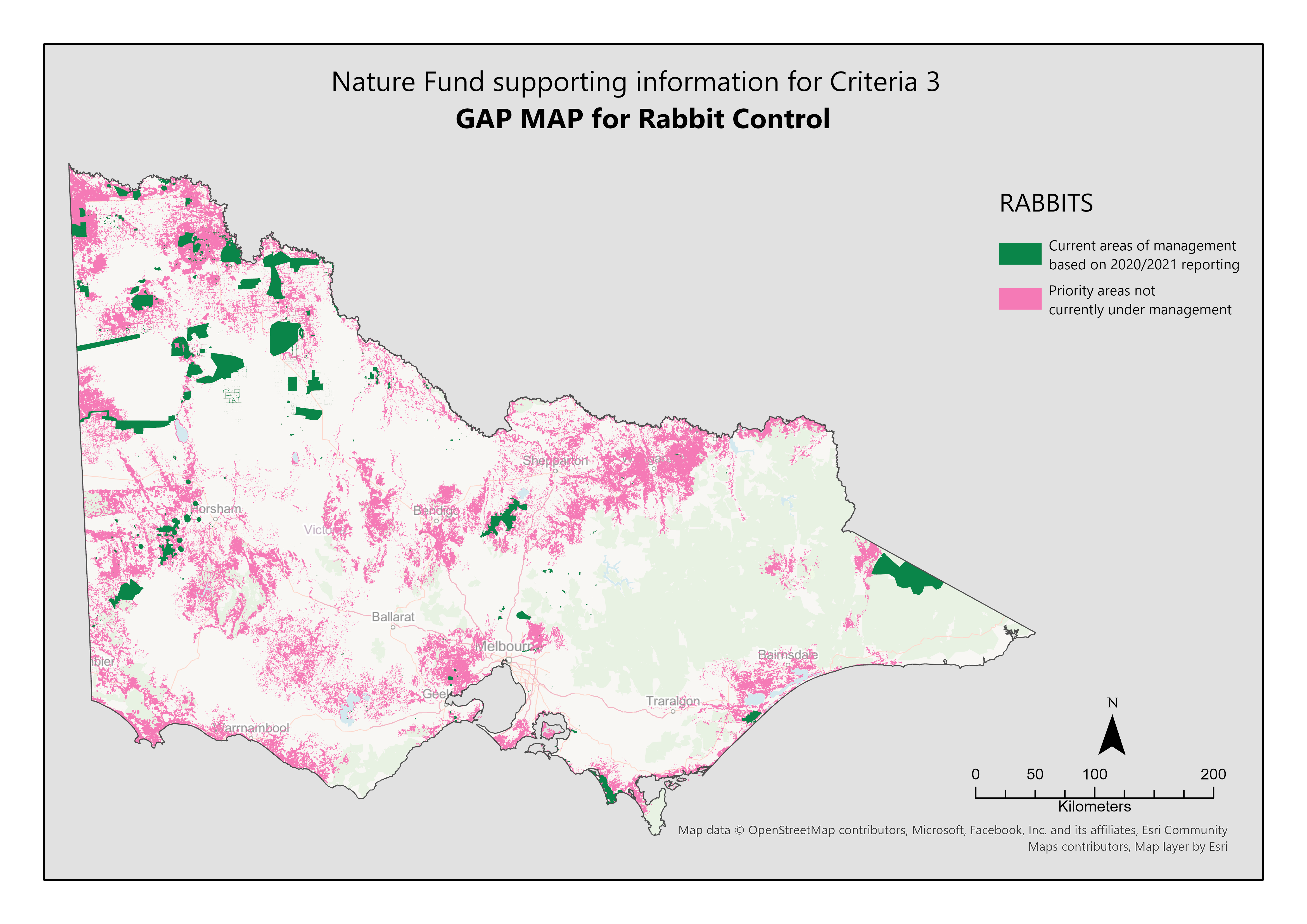 Rabbit Control Map Nature Fund