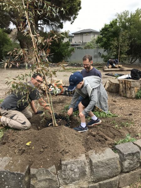 Thornbury Primary Native Food Garden - Sam, Saul and Kim