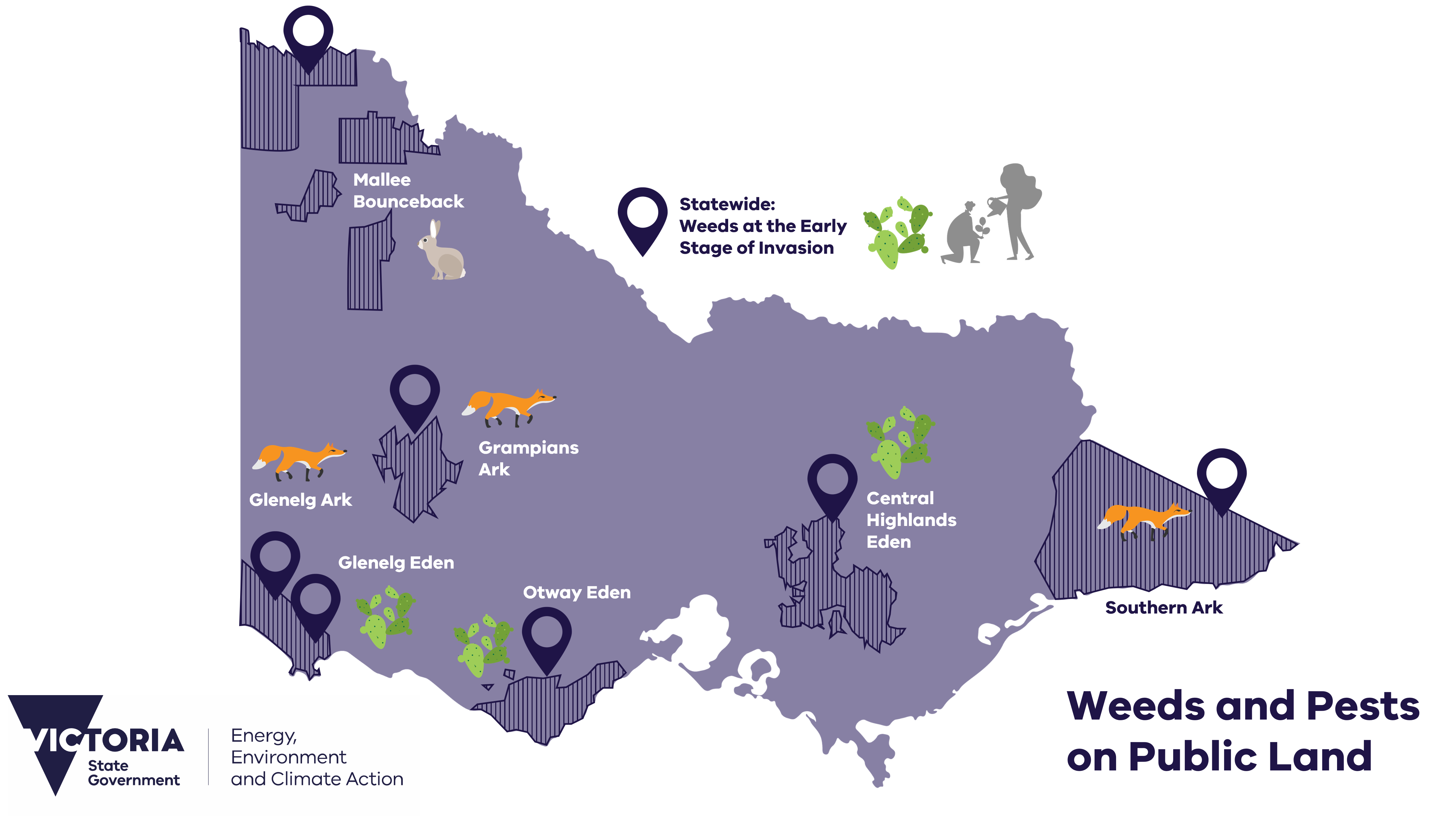 Map of Weeds and Pests on Public Land programs