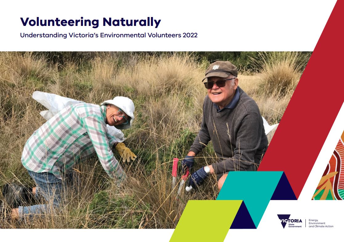 Volunteering Naturally 2022 cover showing two people planting