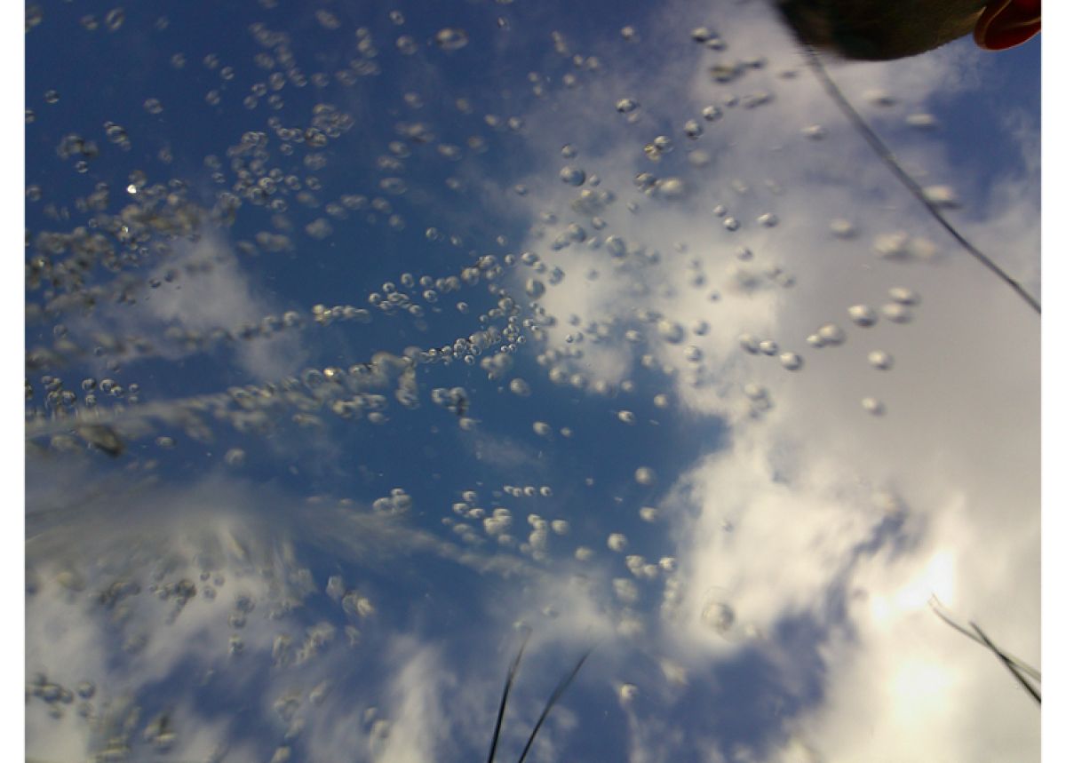 close up of condensation on window