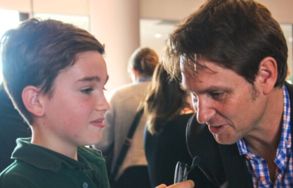 Student with Craig Reucassel from ABC TV’s War on Waste